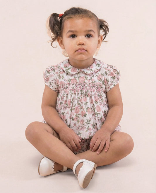 Baby Madeline French Blush Rosebush Mini Dress Set