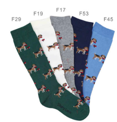 Story Loris Knee Sock Doggy Slate