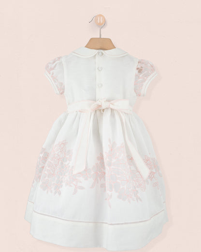 Emma Italian Doppia Pink Smock - Smocked Dress