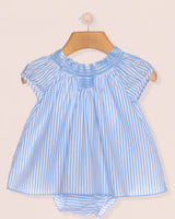 Etoile Classic French Blue Stripe 2-Piece Mini Dress Set