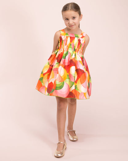 Portofino Italian Orange Swirl - Dress
