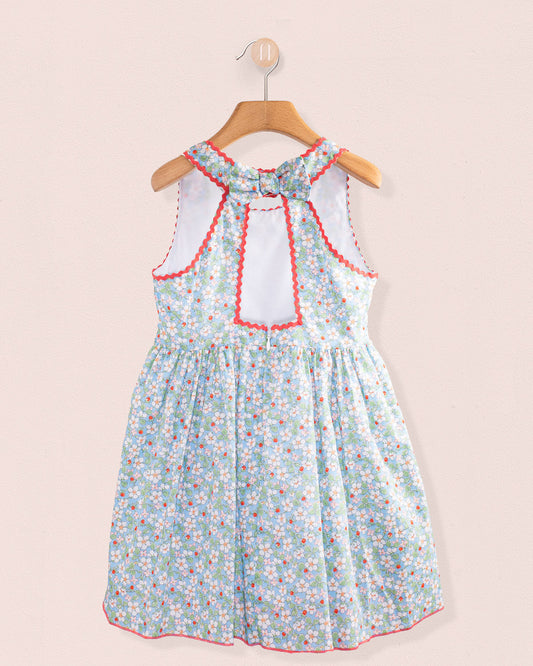 Ibiza Liberty Strawberry Field Blue Dress - Dress