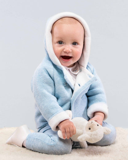 Jackpot Powder Blue Hooded Jacket