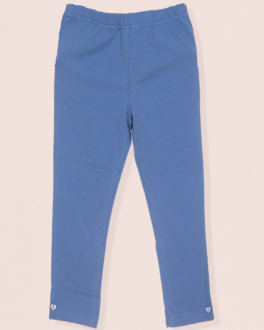 Italian Summer Legging Cerulean Cotton
