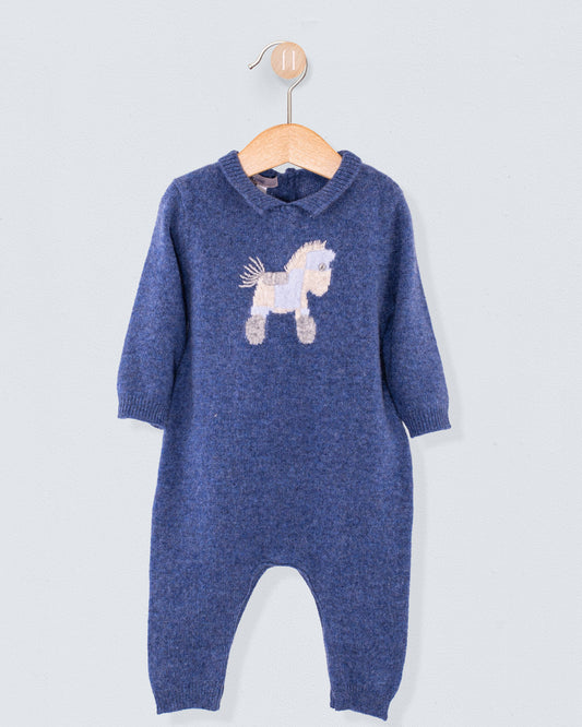 Logan Jean Cashmere Romper - Romper