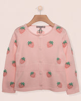 Madison Strawberry Cotton Cardigan