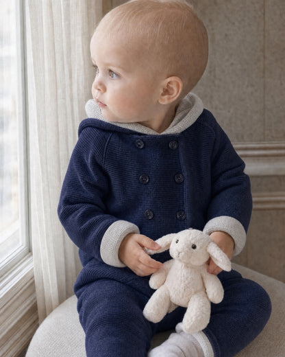 Jackpot Navy and Grey Hooded Jacket