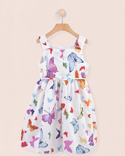 Portofino Italian White Butterflies Dress - Dress