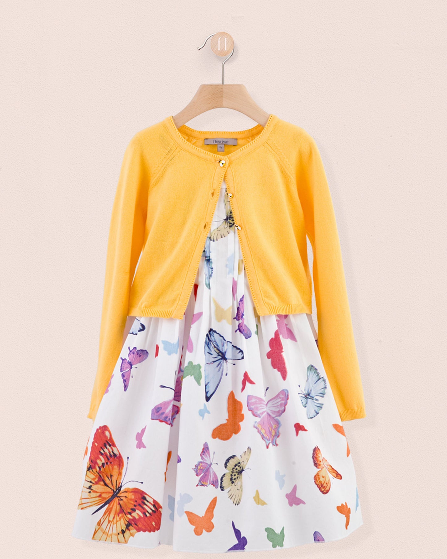 Portofino Italian White Butterflies Dress - Dress