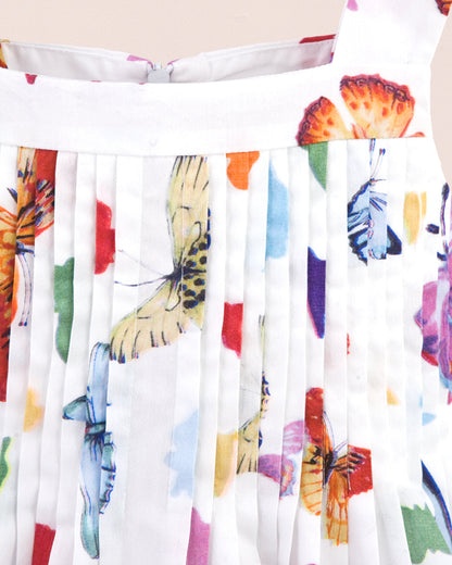 Portofino Italian White Butterflies Dress - Dress