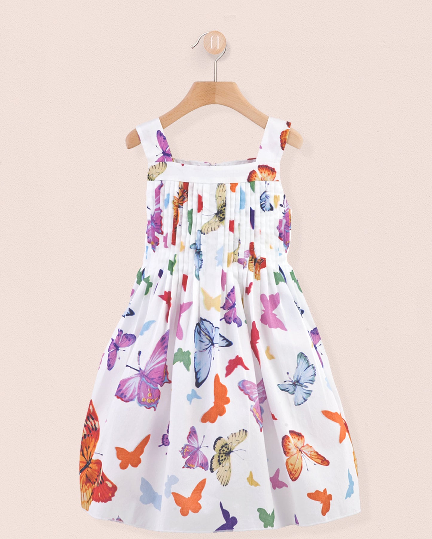 Portofino Italian White Butterflies Dress - Dress
