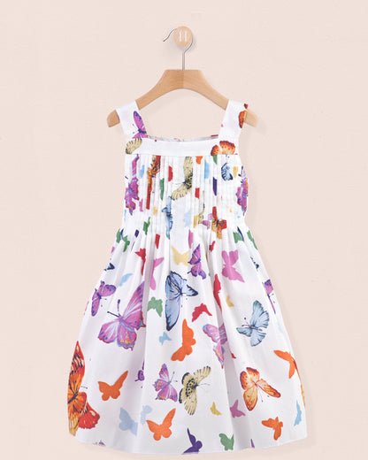 Portofino Italian White Butterflies Dress - Dress