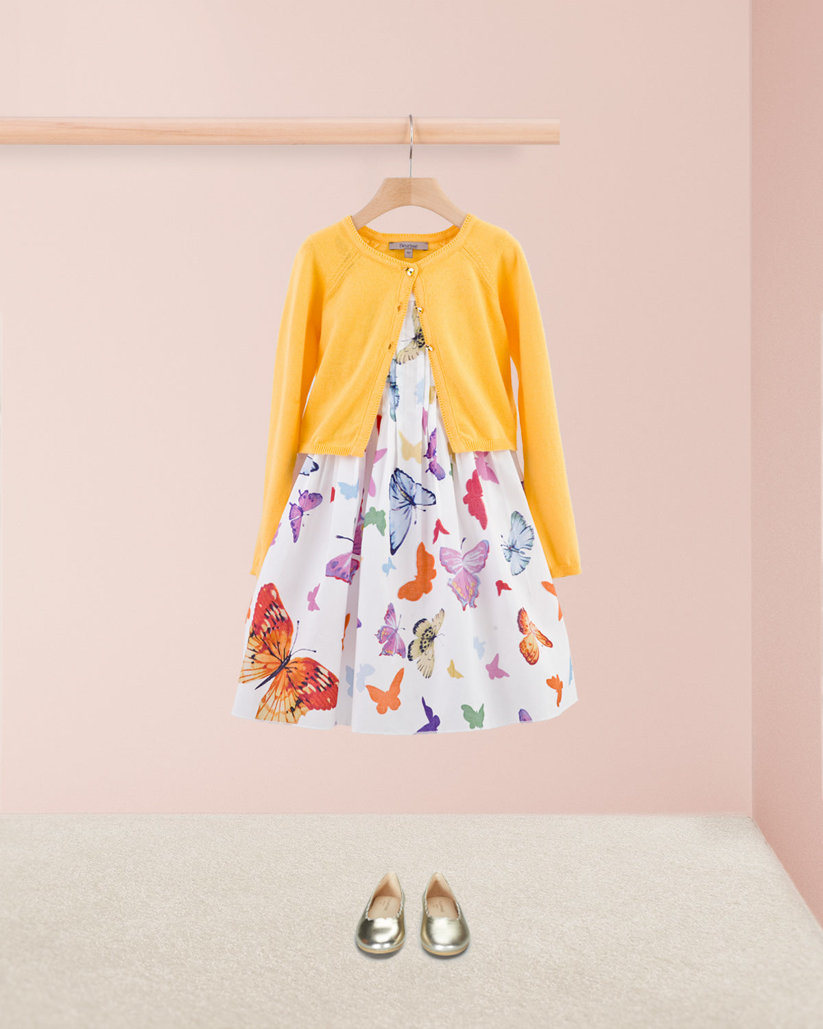 Portofino Italian White Butterflies Dress - Dress