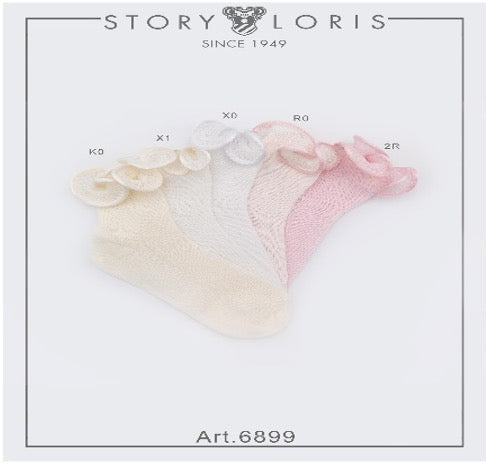 satin trim socks lay flat in colors not all available