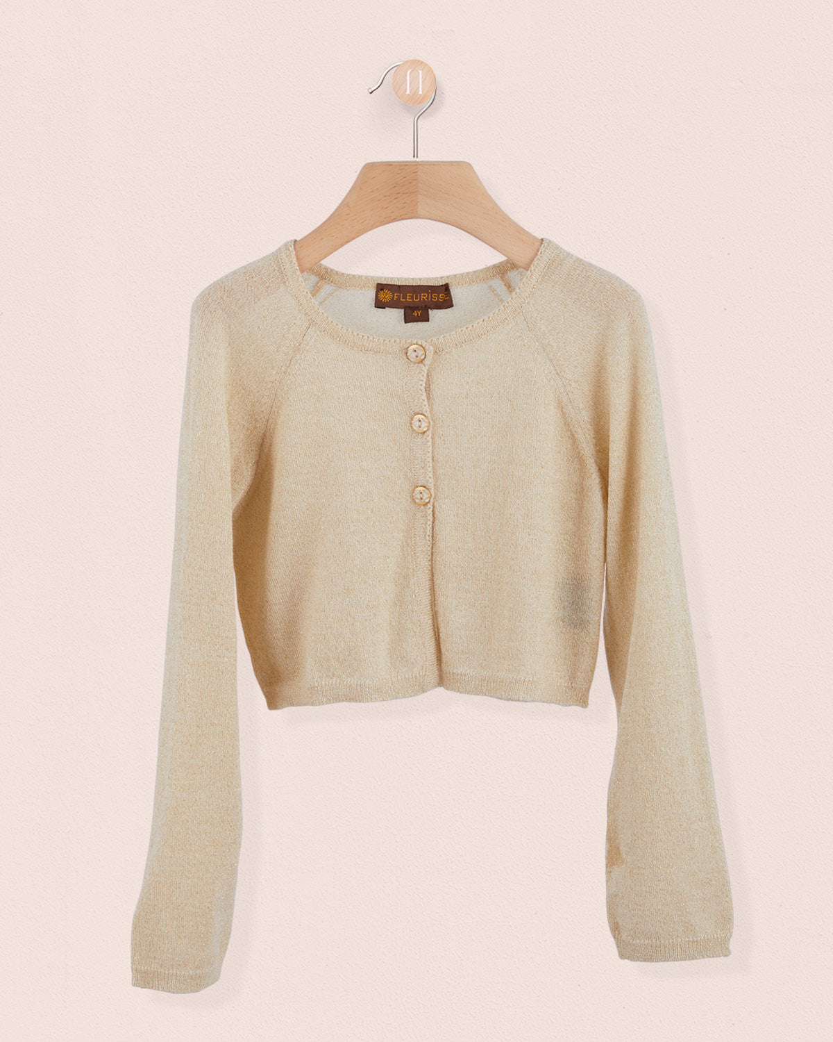 Serena Gold Wool Bolero2 - Cardigan