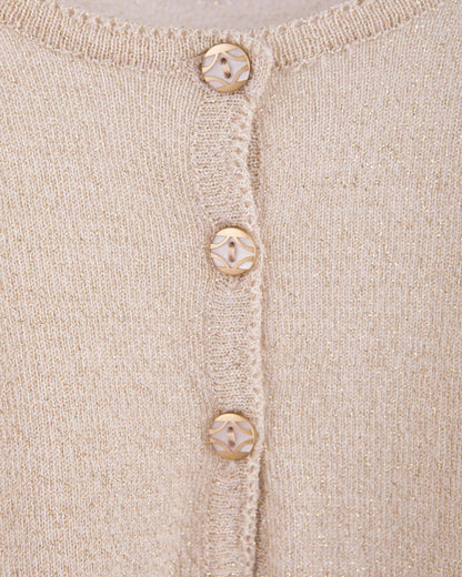 Serena Gold Wool Bolero2 - Cardigan