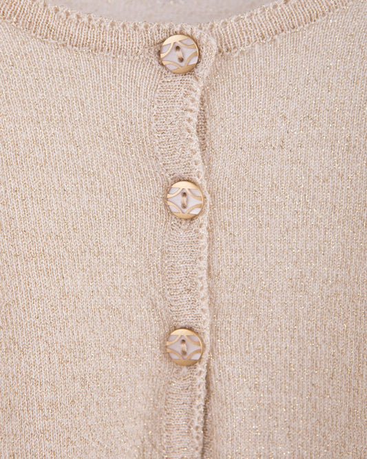 Serena Gold Wool Bolero2 - Cardigan