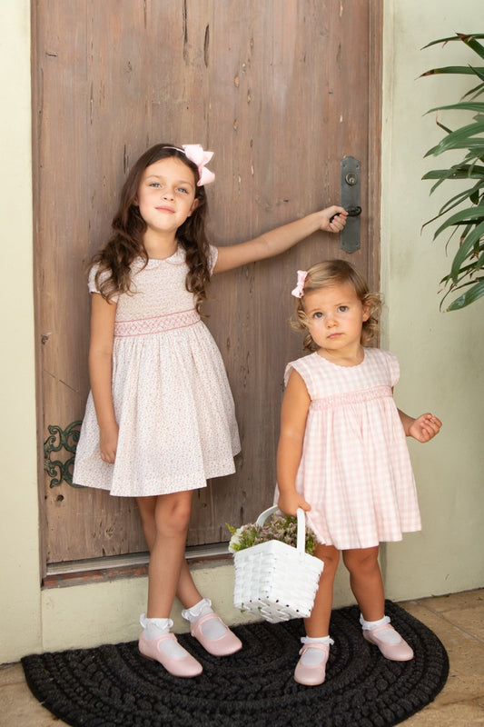 Amanda Florencia Blush Smocked Dress
