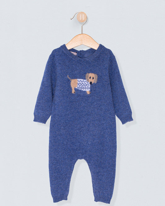 Laurent Jean Cashmere Dachshund Romper - Romper