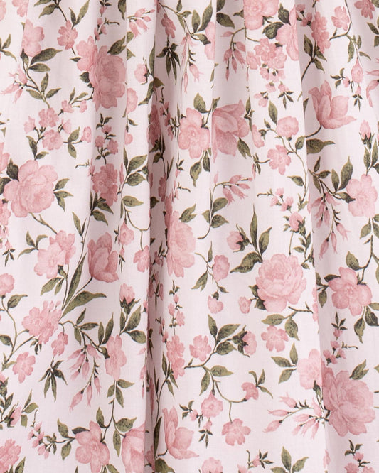 Valentine French Blush Rosebud Smock - Smocked Dress