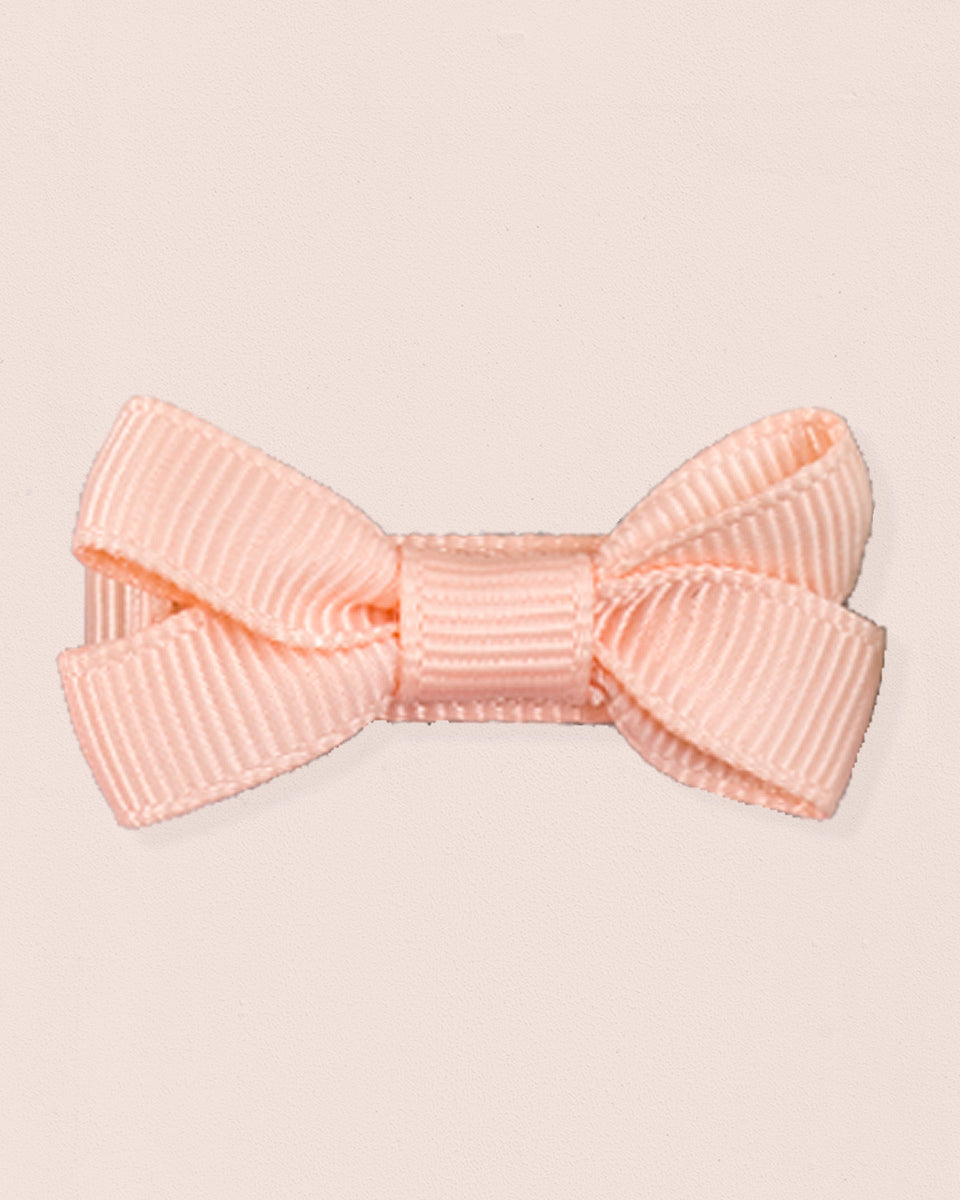 Hairbow 4cm Peach Gros Grain