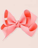 Hairbow 8cm Coral Gros Grain