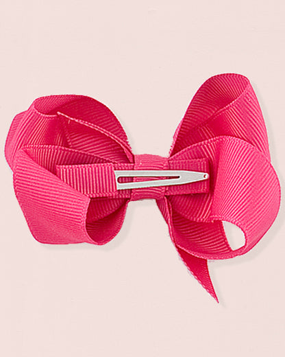 Hairbow 8cm Fuchsia Gros Grain - Hairbow