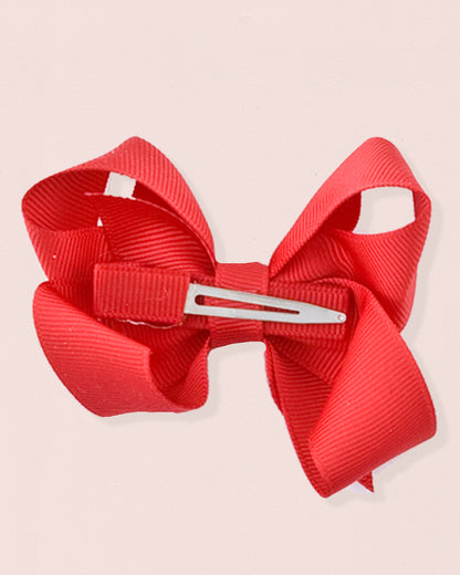 Hairbow 8cm Red Gros Grain - Hairbow