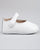 Eloise White Leather Crib Shoe - Shoe
