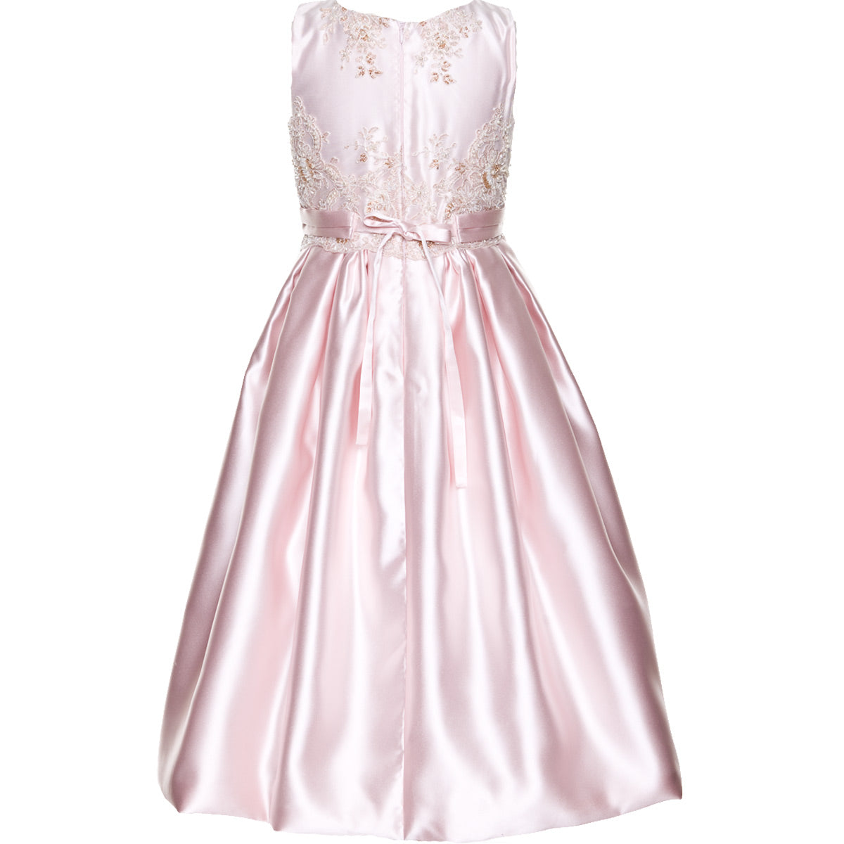 Elisabetta Peach Lace Gown - Dress