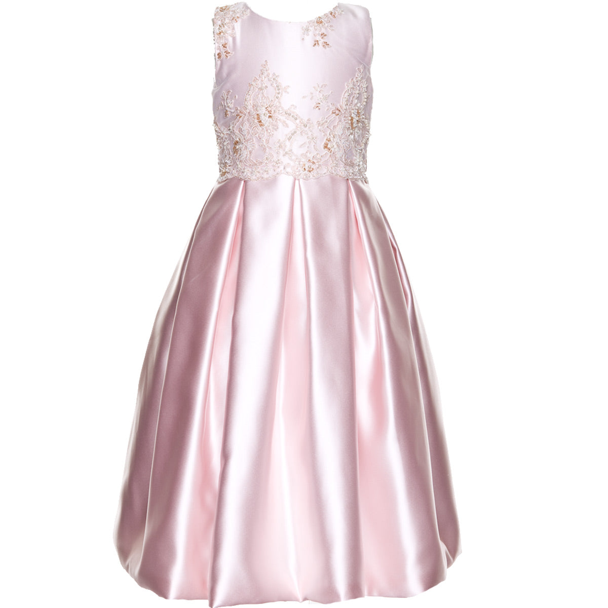 Elisabetta Peach Lace Gown - Dress
