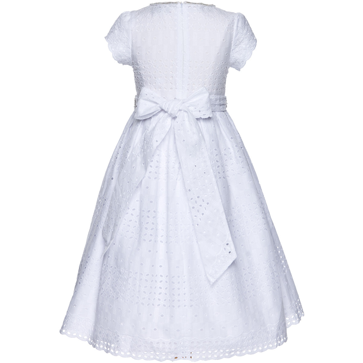Caroline White Eyelet Gown - Dress