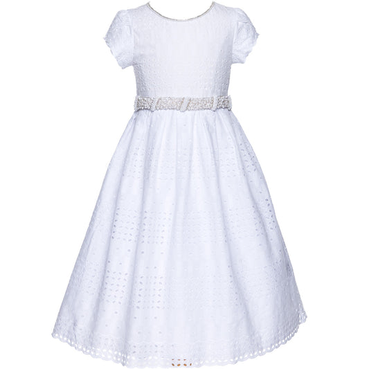 Caroline White Eyelet Gown - Dress