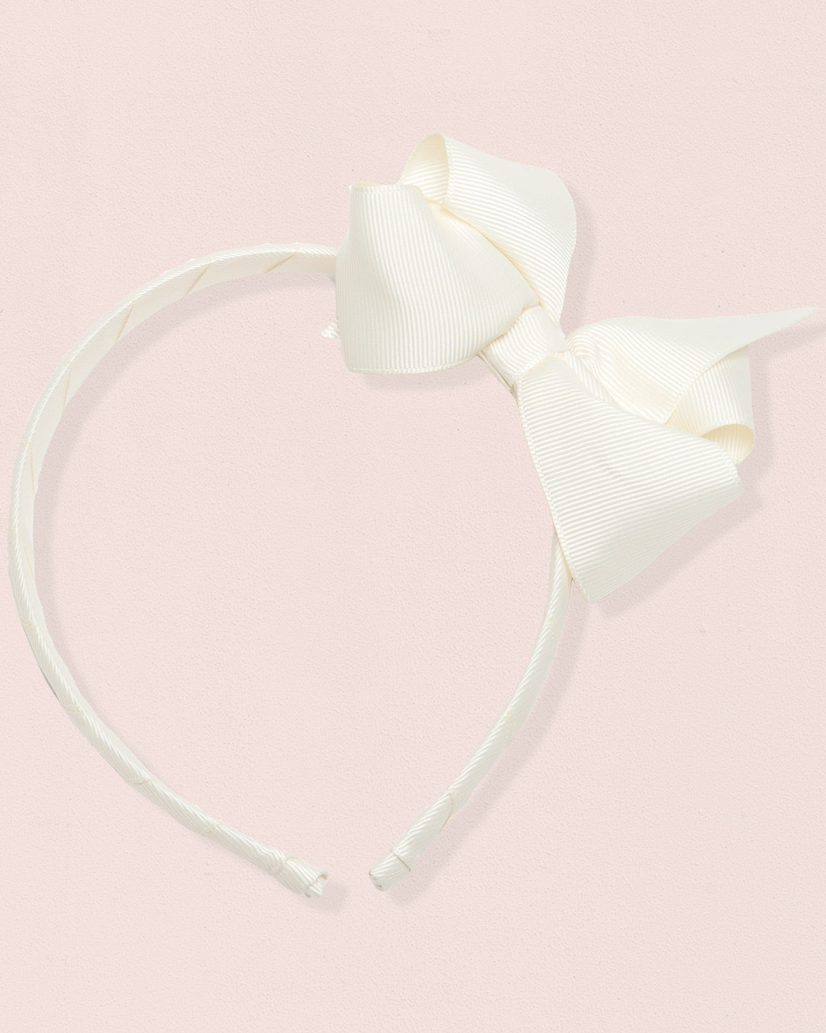 Headband Cream Gros Grain