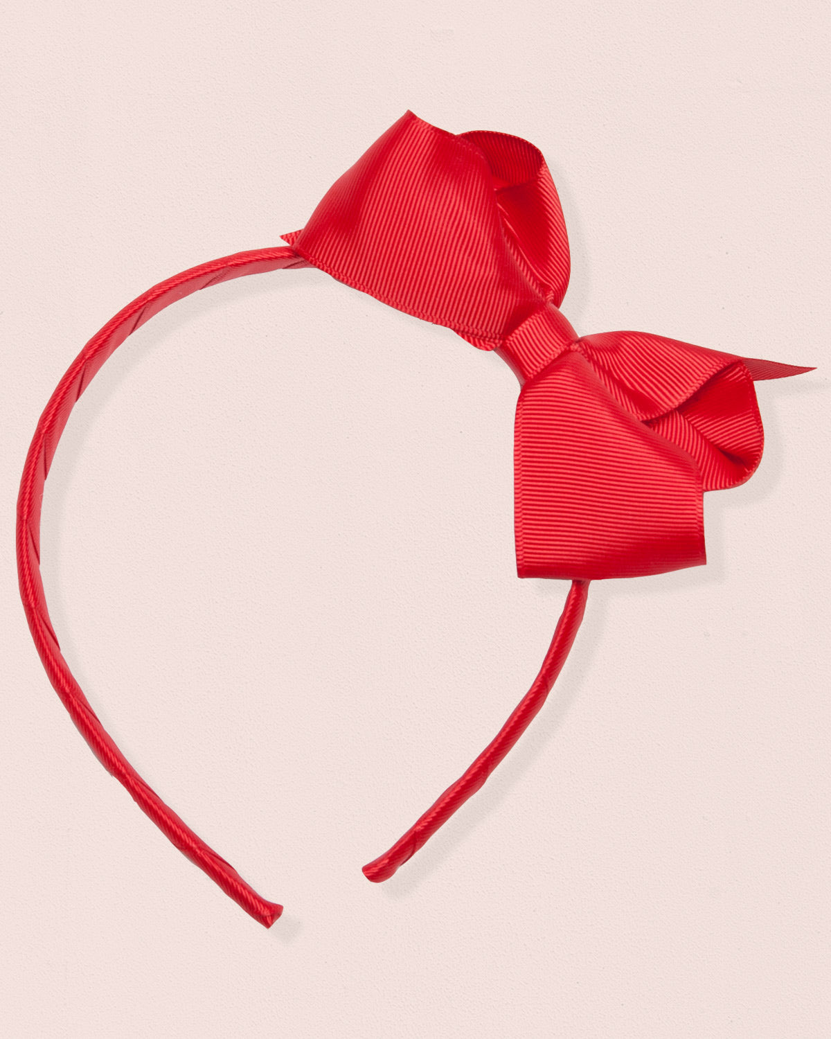 Headband Red Gros Grain - Hairbow
