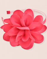 Flower Fuchsia Gros Grain Headband