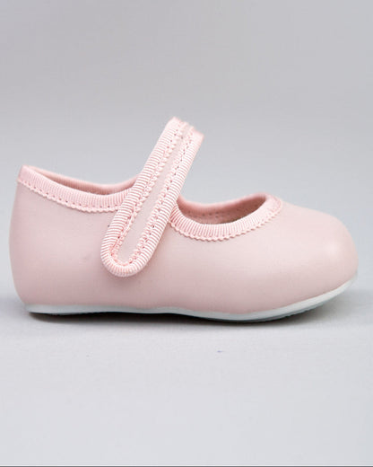 Isabelle Pink Leather Baby Mary-Jane - Shoe