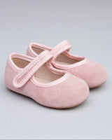Isabelle Pink Suede Baby Mary-Jane Shoe