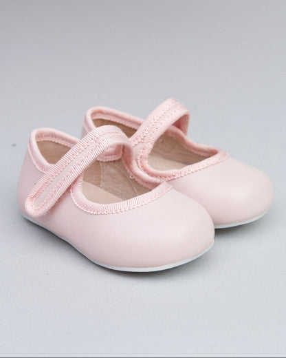 Isabelle Pink Leather Baby Mary-Jane - Shoe
