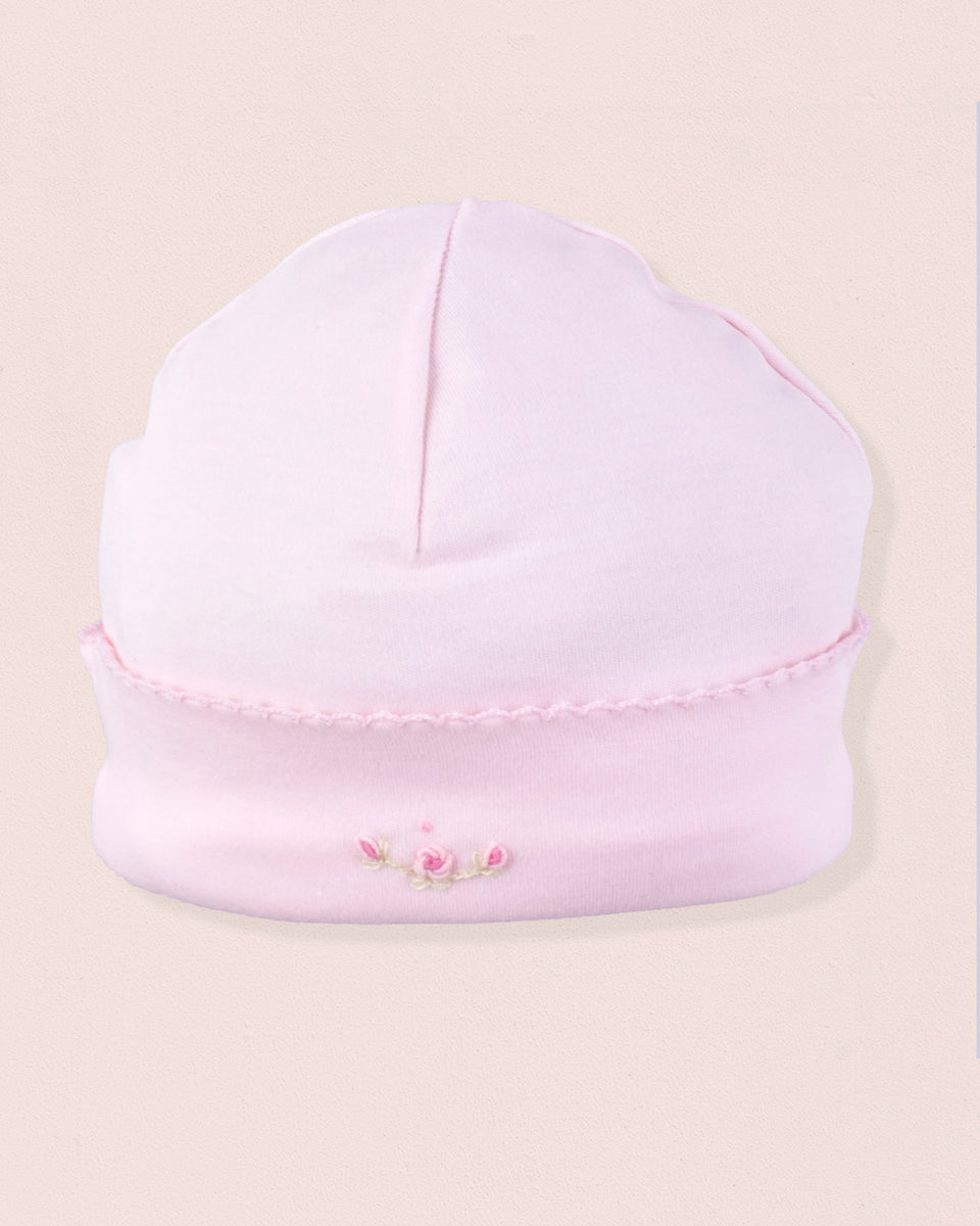 Pima Spring Flowers Pink Embroidered Hat