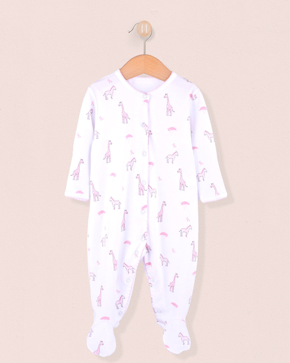 Pima Pink Giraffes Stretchie