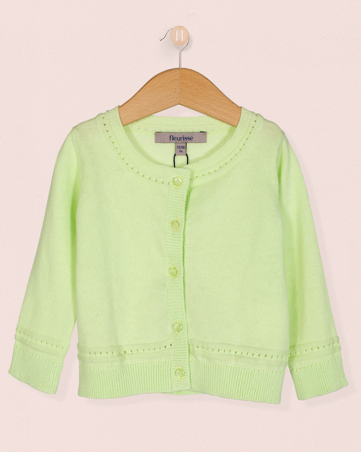 Lucie Lime Green Cardigan - Cardigan