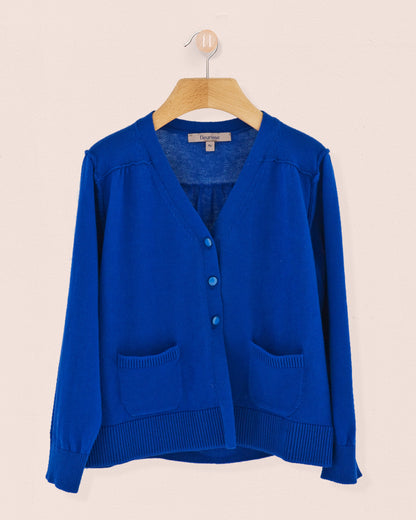 Olympia Royal Blue Cardigan - Cardigan