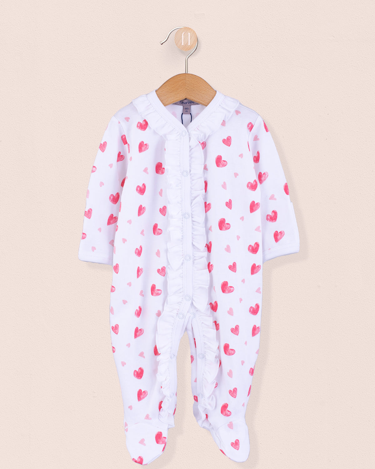 Pima Primrose Hearts Stretchie - Stretchie