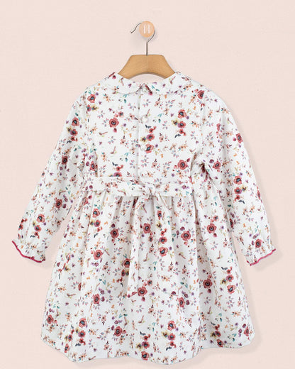 Violetta Tuscany Mauve Floral - Smocked Dress