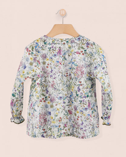 Ruffle Tunic Liberty Forest Flowers - Tunic