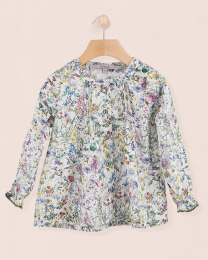 Ruffle Tunic Liberty Forest Flowers - Tunic