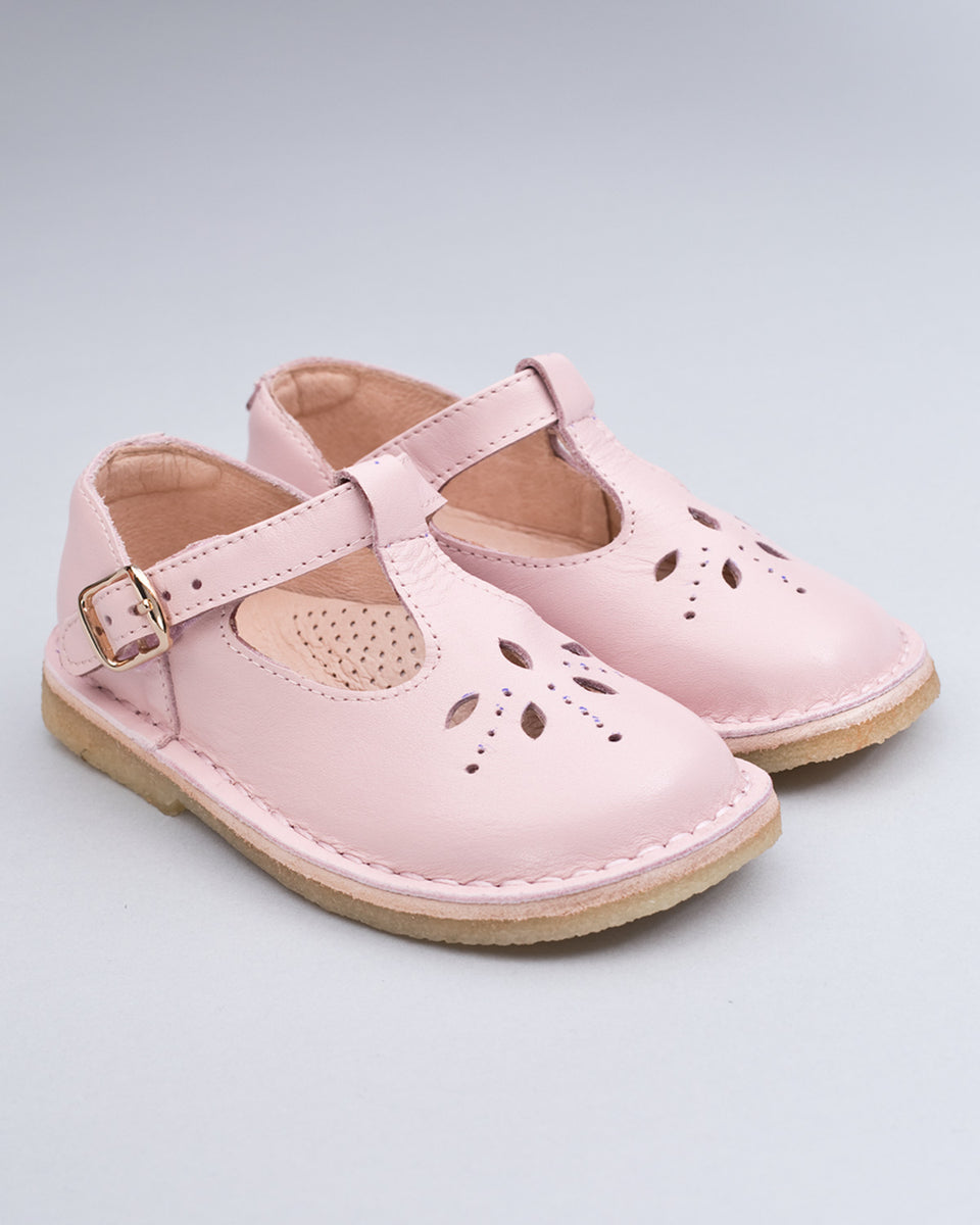 Alexandra Pink Crepe Sole Shoe