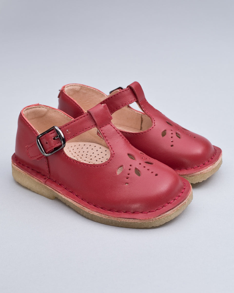 Alexandra Red Crepe Sole Shoe