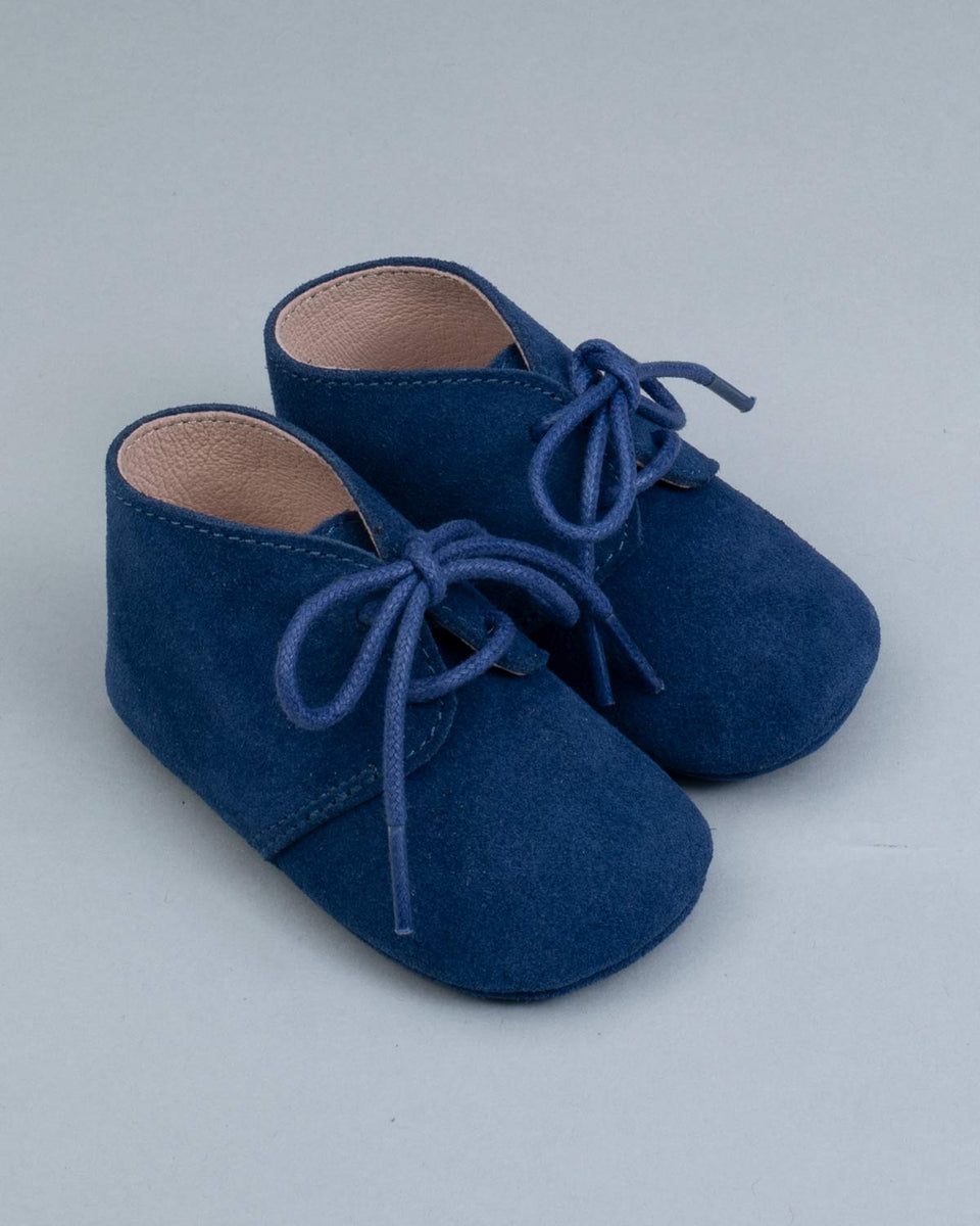 Daniel Twilight Suede Baby Boy Crib Shoe